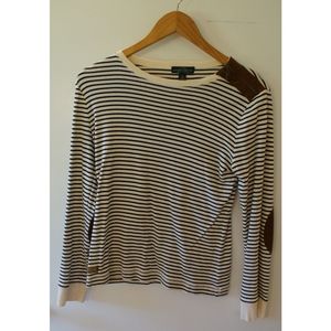 Lauren Jeans Co. Navy and White Striped Shirt